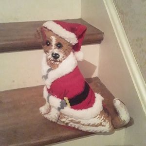 Needlepoint Jack Russell Terrier Doorstop